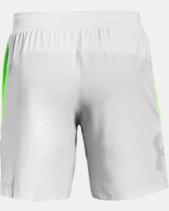 Herren UA Qualifier Speedpocket Shorts ohne Innenslip mit Logo (18 cm), Gray, pdpMainDesktop image number 7